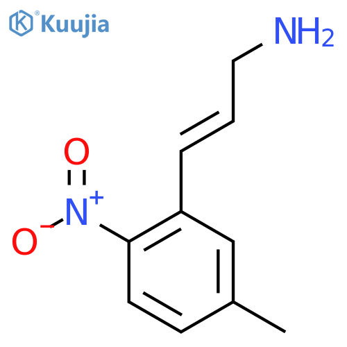 3-(5-methyl-2-nitrophenyl)prop-2-en-1-amine structure