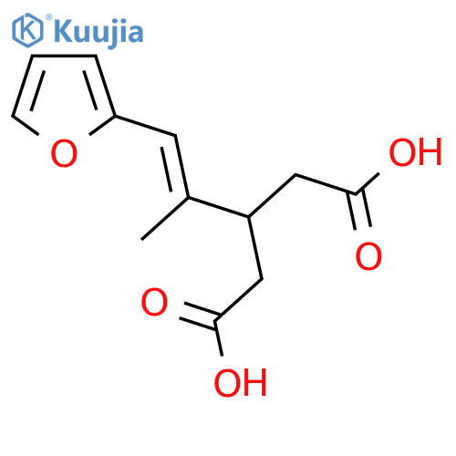 3-1-(furan-2-yl)prop-1-en-2-ylpentanedioic acid structure