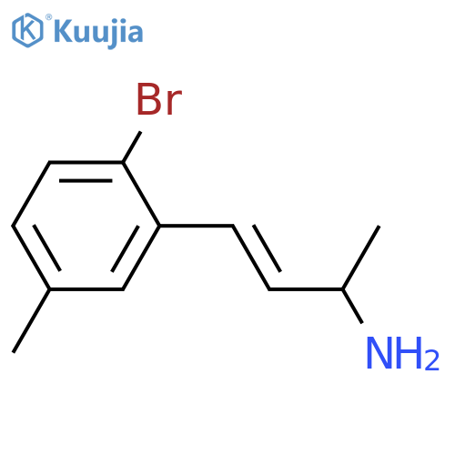 4-(2-bromo-5-methylphenyl)but-3-en-2-amine structure