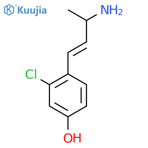 4-(3-aminobut-1-en-1-yl)-3-chlorophenol structure
