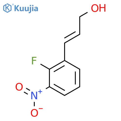 3-(2-fluoro-3-nitrophenyl)prop-2-en-1-ol structure
