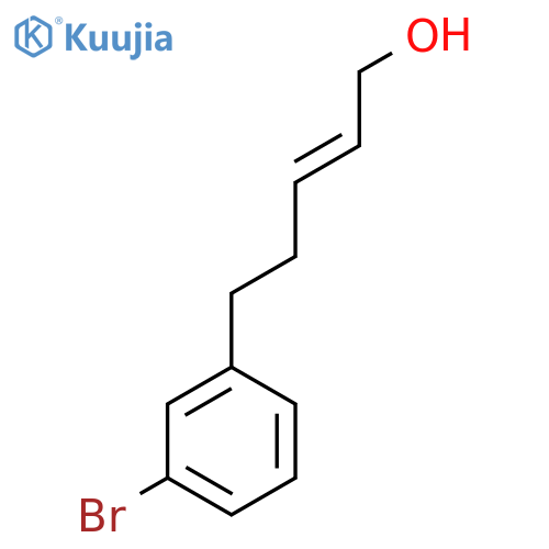 5-(3-bromophenyl)pent-2-en-1-ol structure