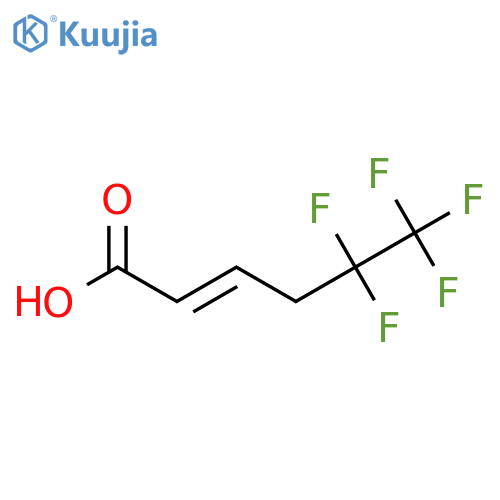 5,5,6,6,6-pentafluorohex-2-enoic acid structure