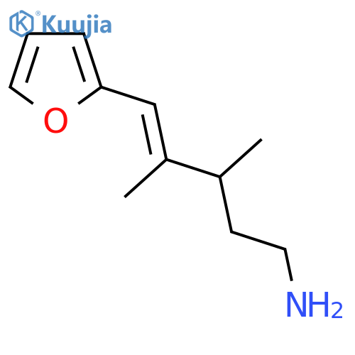 5-(furan-2-yl)-3,4-dimethylpent-4-en-1-amine structure