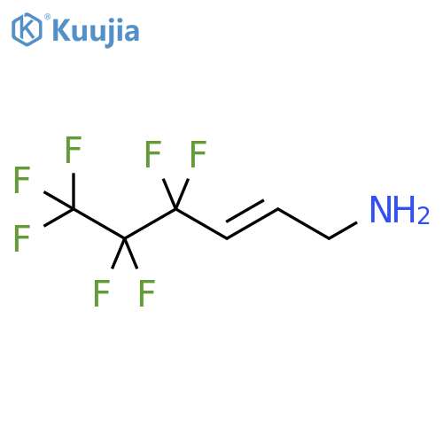 4,4,5,5,6,6,6-heptafluorohex-2-en-1-amine structure