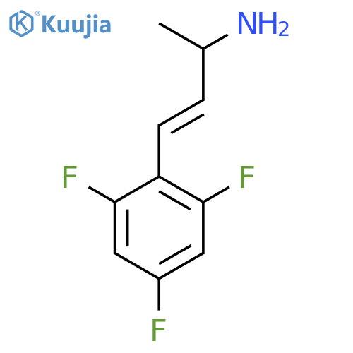 4-(2,4,6-trifluorophenyl)but-3-en-2-amine structure