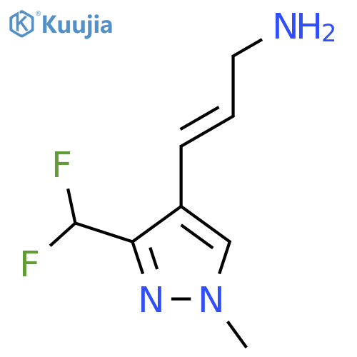 3-3-(difluoromethyl)-1-methyl-1H-pyrazol-4-ylprop-2-en-1-amine structure