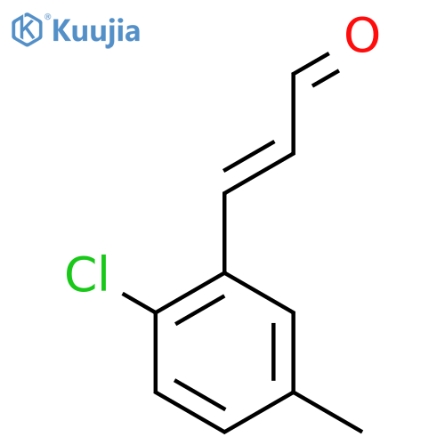 3-(2-chloro-5-methylphenyl)prop-2-enal structure