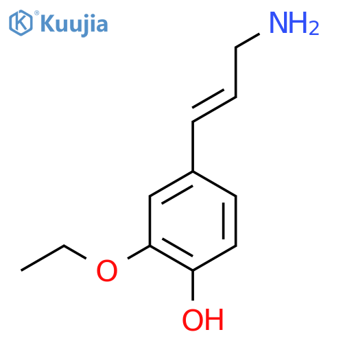 4-(3-aminoprop-1-en-1-yl)-2-ethoxyphenol structure