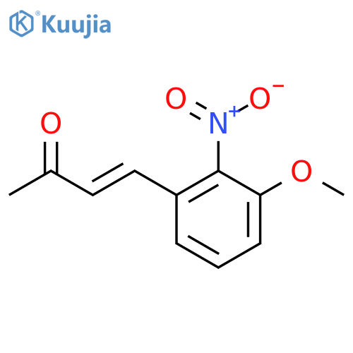 4-(3-methoxy-2-nitrophenyl)but-3-en-2-one structure