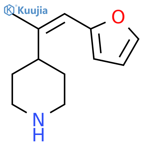 4-1-(furan-2-yl)prop-1-en-2-ylpiperidine structure