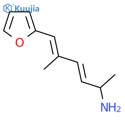 6-(furan-2-yl)-5-methylhexa-3,5-dien-2-amine structure