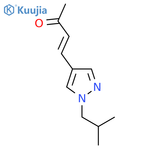 4-1-(2-methylpropyl)-1H-pyrazol-4-ylbut-3-en-2-one structure