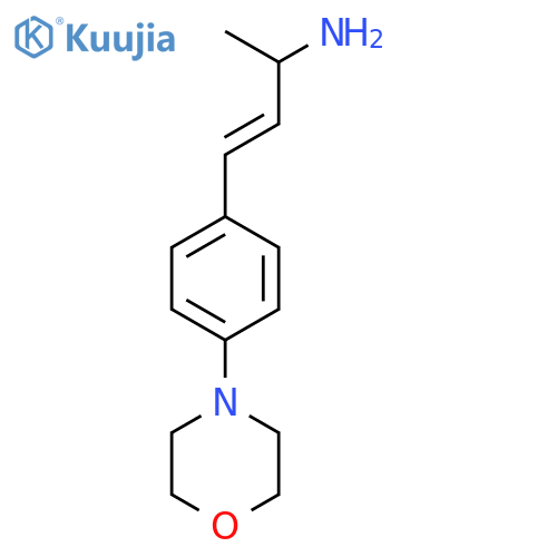 4-4-(morpholin-4-yl)phenylbut-3-en-2-amine structure