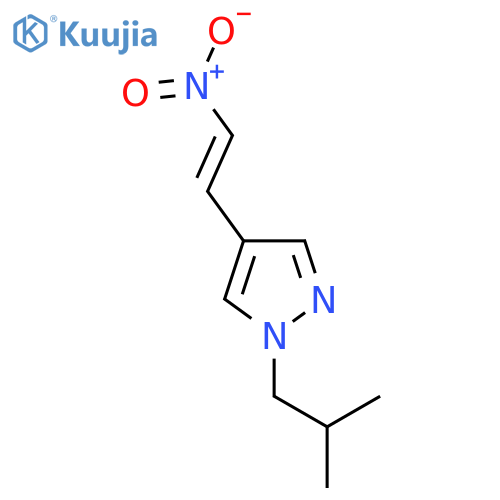 1-(2-methylpropyl)-4-(2-nitroethenyl)-1H-pyrazole structure
