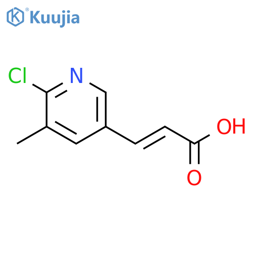 3-(6-chloro-5-methylpyridin-3-yl)prop-2-enoic acid structure