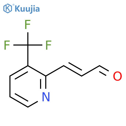 3-3-(trifluoromethyl)pyridin-2-ylprop-2-enal structure