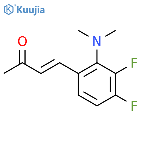 4-2-(dimethylamino)-3,4-difluorophenylbut-3-en-2-one structure