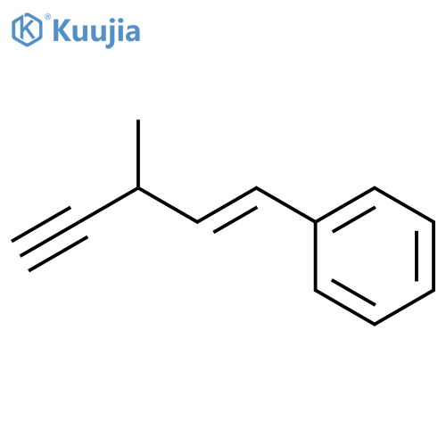 (3-methylpent-1-en-4-yn-1-yl)benzene structure