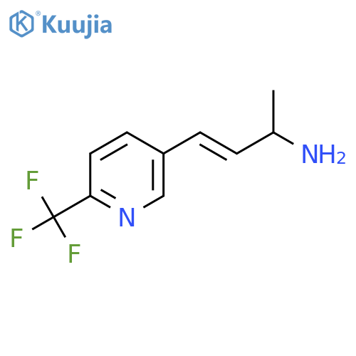 4-6-(trifluoromethyl)pyridin-3-ylbut-3-en-2-amine structure