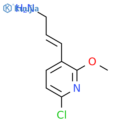 3-(6-Chloro-2-methoxypyridin-3-yl)prop-2-en-1-amine structure