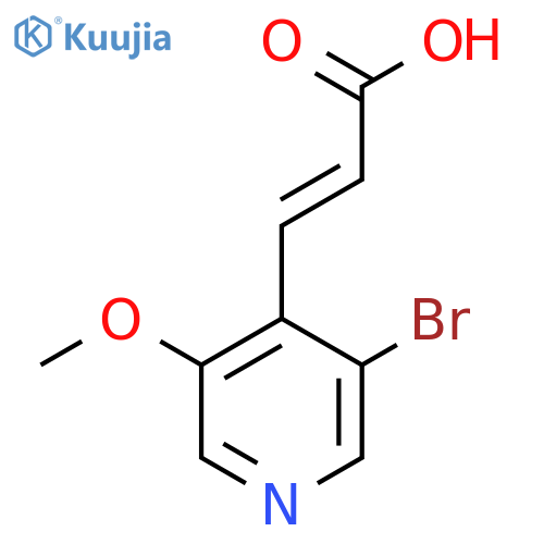 3-(3-bromo-5-methoxypyridin-4-yl)prop-2-enoic acid structure