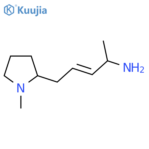 5-(1-methylpyrrolidin-2-yl)pent-3-en-2-amine structure