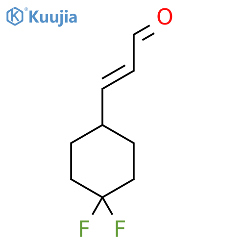 3-(4,4-difluorocyclohexyl)prop-2-enal structure