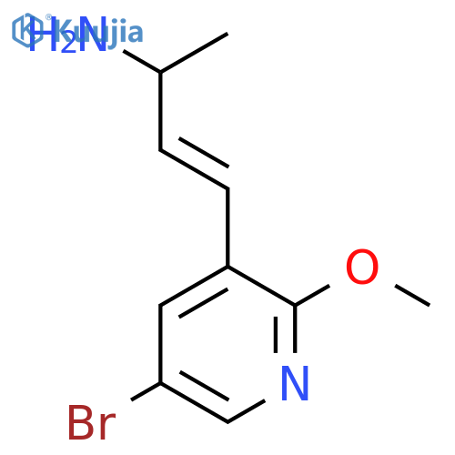 4-(5-bromo-2-methoxypyridin-3-yl)but-3-en-2-amine structure
