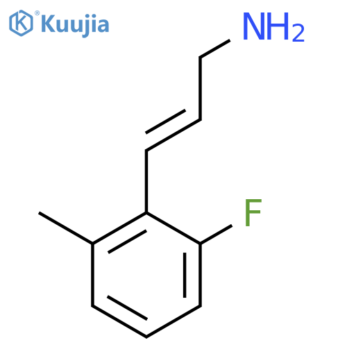 3-(2-fluoro-6-methylphenyl)prop-2-en-1-amine structure