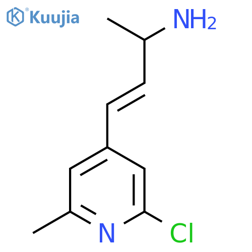 4-(2-chloro-6-methylpyridin-4-yl)but-3-en-2-amine structure