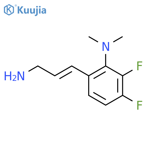 6-(3-aminoprop-1-en-1-yl)-2,3-difluoro-N,N-dimethylaniline structure