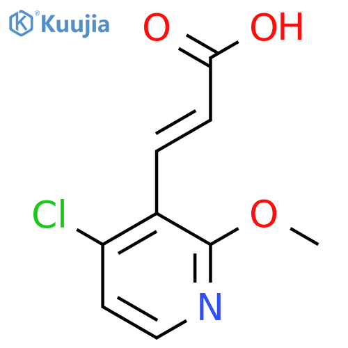 3-(4-Chloro-2-methoxypyridin-3-yl)prop-2-enoic acid structure
