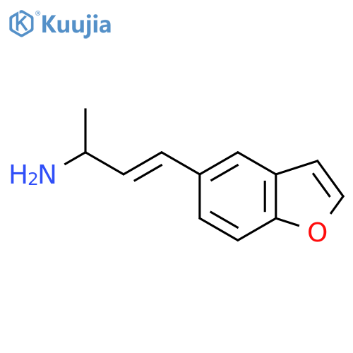 4-(1-benzofuran-5-yl)but-3-en-2-amine structure