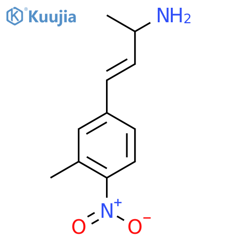 4-(3-methyl-4-nitrophenyl)but-3-en-2-amine structure