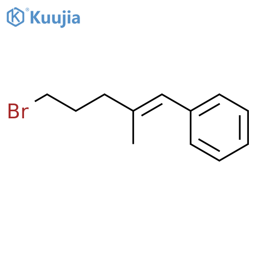 (5-Bromo-2-methylpent-1-en-1-yl)benzene structure