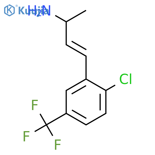 4-2-chloro-5-(trifluoromethyl)phenylbut-3-en-2-amine structure