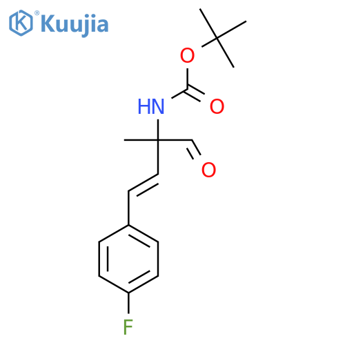 tert-butyl N-4-(4-fluorophenyl)-2-methyl-1-oxobut-3-en-2-ylcarbamate structure