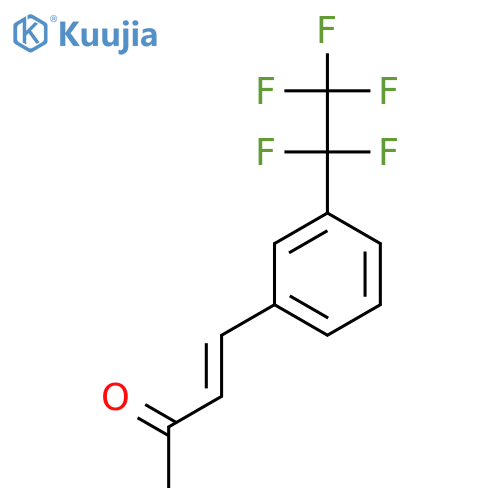 4-3-(pentafluoroethyl)phenylbut-3-en-2-one structure