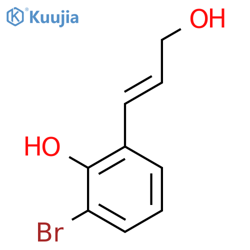 2-Bromo-6-(3-hydroxyprop-1-en-1-yl)phenol structure