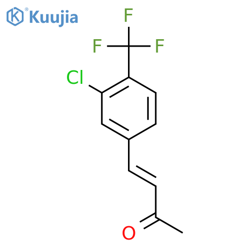 4-3-chloro-4-(trifluoromethyl)phenylbut-3-en-2-one structure