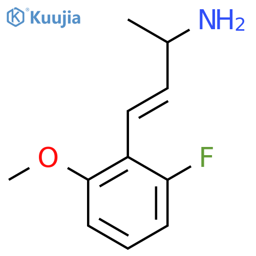 4-(2-fluoro-6-methoxyphenyl)but-3-en-2-amine structure