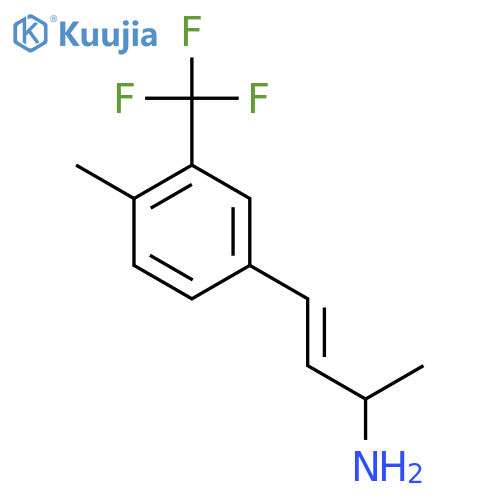 4-4-methyl-3-(trifluoromethyl)phenylbut-3-en-2-amine structure