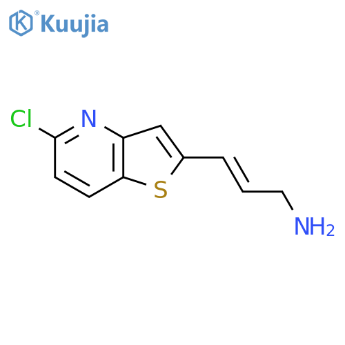 3-{5-chlorothieno3,2-bpyridin-2-yl}prop-2-en-1-amine structure