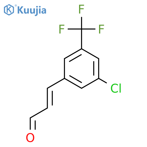 3-3-chloro-5-(trifluoromethyl)phenylprop-2-enal structure