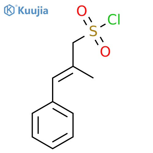 2-methyl-3-phenylprop-2-ene-1-sulfonyl chloride structure