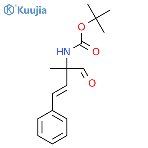 tert-butyl N-(2-methyl-1-oxo-4-phenylbut-3-en-2-yl)carbamate structure