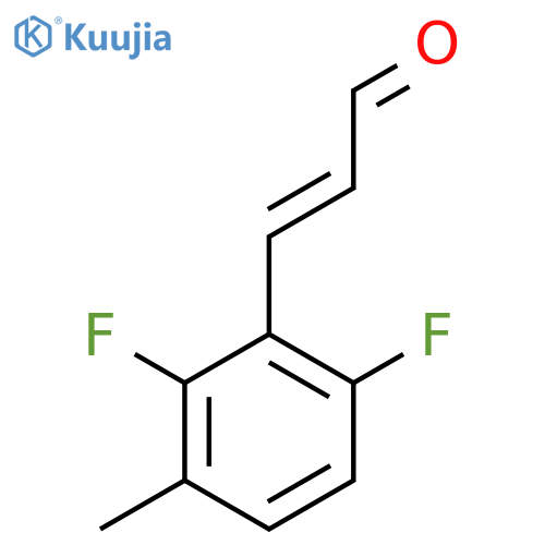 3-(2,6-difluoro-3-methylphenyl)prop-2-enal structure