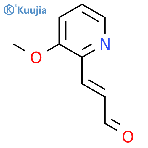 3-(3-methoxypyridin-2-yl)prop-2-enal structure