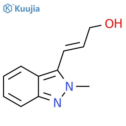 3-(2-methyl-2H-indazol-3-yl)prop-2-en-1-ol structure